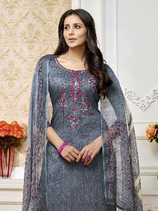 printed palazzo suit